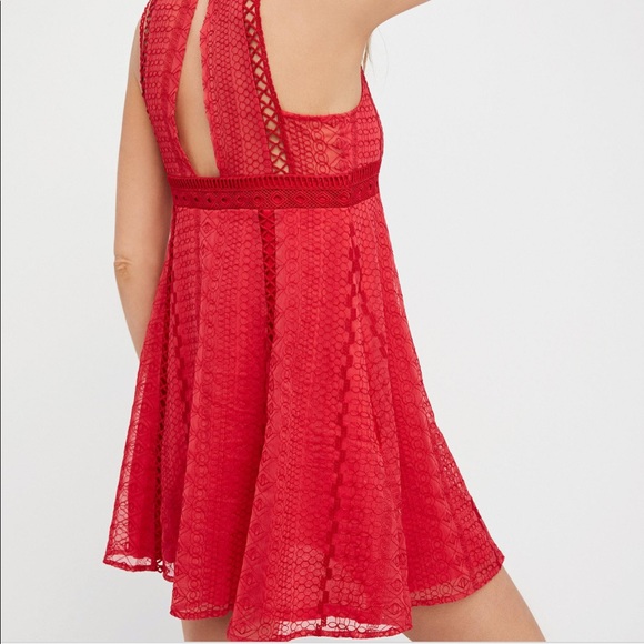 NWT Free People Wherever You Go Mini Dress in Peach - Picture 8 of 16